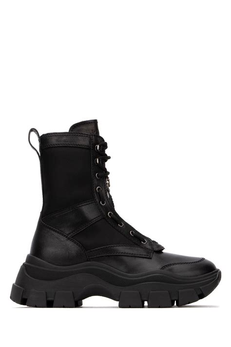 replica prada hiking boots|prada black chunky combat boots.